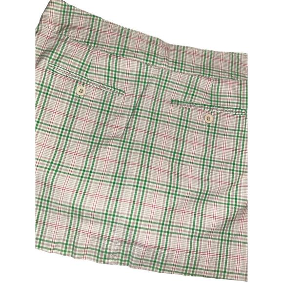 Maurices vtg‎ Plaid Mini Skirt Beige Green Red Casual Party Cute Short - Picture 8 of 8